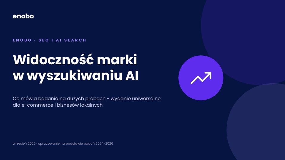 Pierwszy slajd prezentacji Widoczność marki w wyszukiwaniu AI
